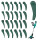 suitable for 25 Pieces Replacement Trimmer Blades, Universal Spare Plastic Blades, for Bosch Durablade 1