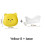 8pcs Bear Snack Plates Set, Anti-Drop Small Plates suitable for Household Use,Ideal suitable for Serving 2