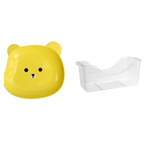 8pcs Bear Snack Plates Set, Anti-Drop Small Plates suitable for Household Use,Ideal suitable for Serving