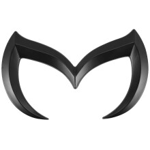 Adatto per adesivo distintivo emblema logo M Evil nero per Mazda tutti i modelli di carrozzeria posteriore