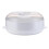 Round Single/Double Tier Kitchen Microwave Food Steamer Fish Veggies Cookware 1