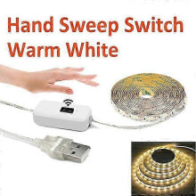 Handmatige sensorspiegellamp, flexibele USB LED-achtergrondverlichting voor badkamer, slaapkamer, kaptafel