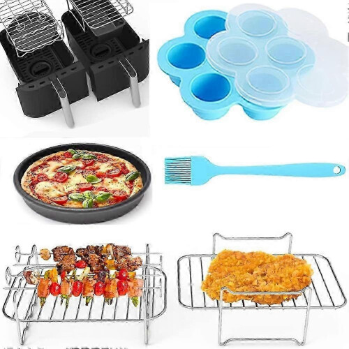 adatto per accessori per friggitrice ad aria per doppio cestello, friggitrice ad aria antiaderente con