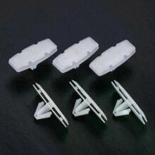 Geeignet für 24 Teile/los Weiß Auto Kunststoff Push Retainer Pin Niet Befestigungen Fender Flare Rocker