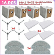 geeignet für Lydsto R1 Edge/R1D Edge, MiWhole M9 Lite, Roidmi Eve Rook/Eve Rook S Teile Staubbeutel