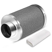 geeignet für 4 Zoll Luftkohlefilter Geruchskontrolle, Wendeflansch, Vorfilter enthalten, Geruchsneutralisierung