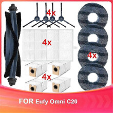 Geeignet für Ersatz-Hauptseitenbürste, HEPA-Filter, Mopp-Pads, Staubbeutel, Ersatzteile, xi