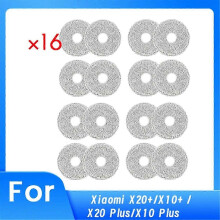 Geeignet für 16 PCS Reinigungslappen für Xiaomi X20+/X10+ / X20 Plus/X10 Plus Roboter-Staubsaugerteile