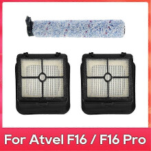 geeignet für Bürstenrolle und Hepa-Filterersatz für Atvel F16/F16 Pro Staubsaugerteile Zubehör-CHENG