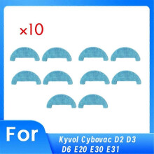 Geeignet für 10 PCS Mopp Tuch für Kyvol Cybovac D2 D3 D6 E20 E30 E31 Roboter Vakuum Verbesserte Reinigung