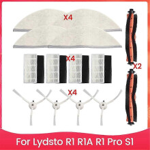 geeignet für Für Lydsto R1, R1A, R1 Pro, S1 Teile Zubehör Hauptbürste Seitenbürste HEPA-Filter Mopp