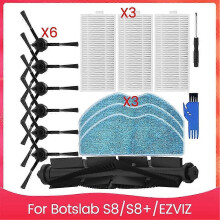 geeignet für Ersatzteil-Set für 360 für Botslab S8/S8+ und für EZVIZ Roboter-Staubsaugerbürsten,