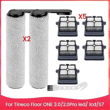 Geeignet für 8PCS Roller Pinsel Hepa-Filter Ersatzteile für Tineco Floor One S7 Flashdry Wet Dry
