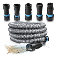 geeignet für 1 1/4 Zoll x 10 Fuß Staubsammelschlauch-Set für Zuhause und Staubsaugersystem mit 5 Adaptern