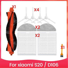 Geeignet für Für Xiaomi Roboter Vakuum S20 / D106 Zubehör Wichtigsten Seite Pinsel Hepa-Filter Mopp