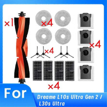 Geeignet für 17 Pcs für Dreame L10s Ultra Gen 2 / L30s Ultra Staubsauger Zubehör Wichtigsten Seite Pinsel