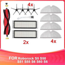 Geeignet für Roborock S5 S50 S51 S55 S6 S60 S6 Pure Staubsauger Zubehör Filter Mopp Tuch