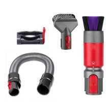 Geeignet für 4PCS Rückstandsfreies Staubbürstenschlauch-Set für Dyson V7/V8/V10/V11/V15 Vakuumzubehör-Verlängerung