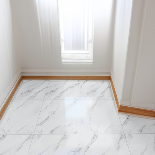 Living And Home 12Pcs Marble Effect Self-adhesive PVC Flooring Tiles 2