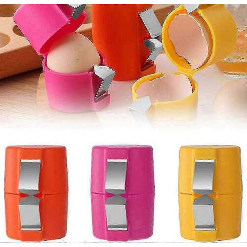 Suitable for 3PCS Egg Shell Opener, 2025 New Egg Cracker Tool for Raw Eggs, Handheld Eggs Breaker Multifunctional