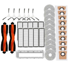 kompatible Xiaomi Roboterstaubsauger X20+ / X20 Plus Teile Hauptseitenbürste Hepa-Filter Wischtuch Staubbeutel