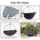 3PCS 14 Inch Half Round Planter Liners Fabric Plant Liners Half Circle Flower Basket Liners Replace-si 2