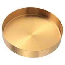 Ronde gouden lade, decoratieve metalen lade, make-up lade, organizer, compatibel met wastafel, badkamer,