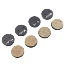4 paar fiets schijfremblokken compatibel met Aons remklauw, diameter 21,5 mm ronde remblokken, sportklasse