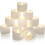 Teelichter mit Timer, eingebauter 6-Stunden-Timer, flammenlose Kerzen mit Timer, flackernde Teelichter 1
