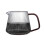 Cafetera vertical de vidrio resistente al calor, compatible con cafeteras de goteo. 1