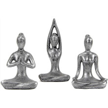 Decoración de meditación de yoga, estatua de postura de yoga para decoración del hogar, figura de yoga