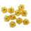10pcs 8 Sided Dice D8 Polyhedral Dice For Party Table Games Yellow -CDSX 2