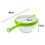 Easy-to-use Salad Spinner | Non-scratch, Nylon Spinning Colander | Lettuce Spinner CDSX 2