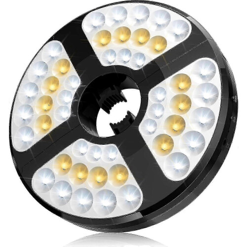 Suitable for 2024 LED Umbrella Light 48 LEDs USB Rechargeable 72H Runtime 3 Lighting Modes-JC