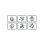 Pimpernel Botanic Garden Tischsets, 6er-Set, neue Designs – CDSX 1