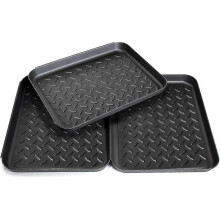 Bandeja de goteo para zapatos (3 unidades), alfombrilla para zapatos, zapatero de plástico, bandeja