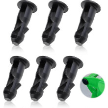 3 Pairs of Wheelie Bin Lid Hinge Pins, 67mm x 31mm Black Plastic Fit suitable for 240L Household Wheelie