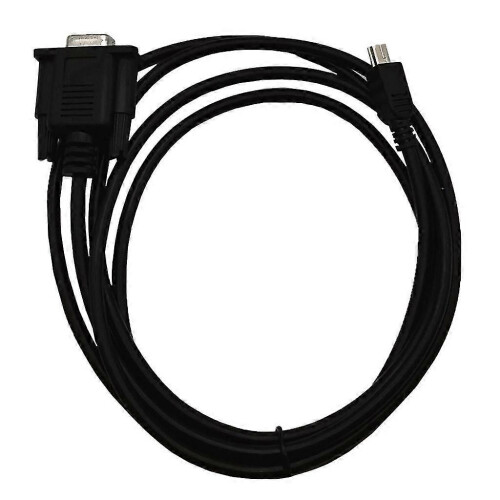 Cable adaptador mini USB macho a RS232 DB9 de 9 pines hembra con cables de extensión de 1,8 m