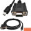 Cable adaptador mini USB macho a RS232 DB9 de 9 pines hembra con cables de extensión de 1,8 m 2