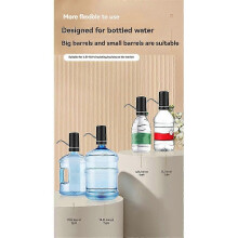 Waterflespomp, dispenser drinkwaterpomp, dubbele waterpomp, automatische pomp geschikt voor reizen,