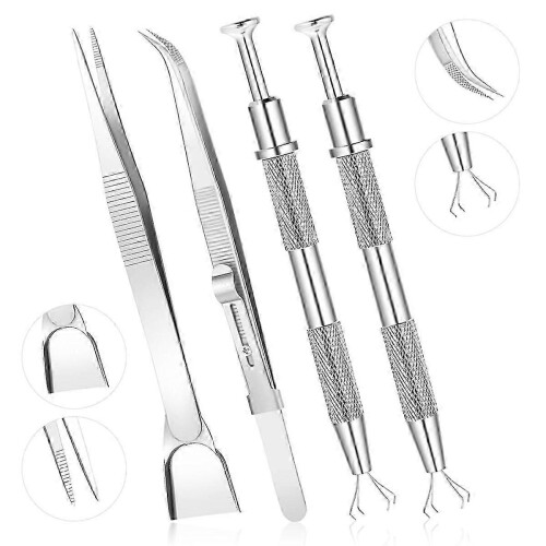 4pcs Sprinkles Tools suitable for Cake Decorating, 4 Claw Sprinkle Pen Pearl Grabber Cake Decorating