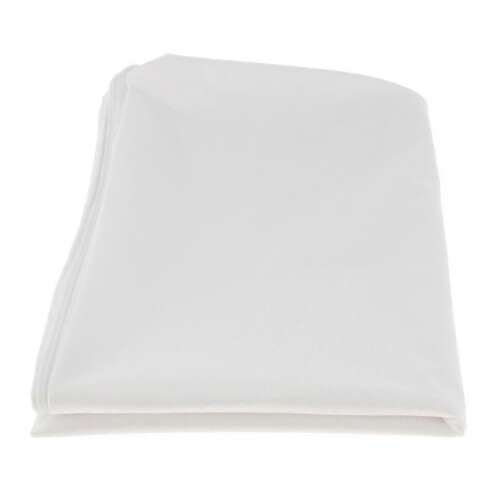 Waterproof Mite-proof Luxury Silky Pillowcases Zipper - White - 48x74cm
