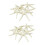 24pcs White Finger Starfish 5-10cm Decorative Five-finger Starfish 1