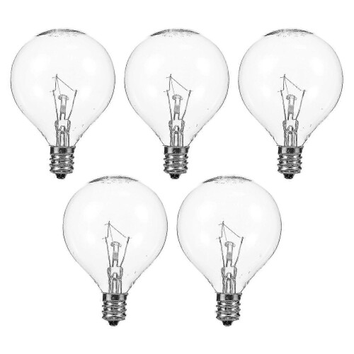 5PCS E12 Duft Wachs Diffusor Lampe 25W Dimmbare Globus Klar Glühbirne
