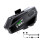 Geschikt voor motorhelm Bluetooth-headset met 2 microfoons, intercom, handsfree, muziek, waterdicht, 1