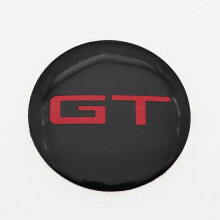 (68 mm silberne Kappe-GT) 4 Stück 56 mm 60 mm 65 mm 68 mm GT ST Logo Auto-Radnabenkappe Felgen-Refit-Abzeichenabdeckungen