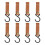 for 8 Pcs Leather S-Hooks Leather Hook,S-Hooks S Shaped Hooks Coat Hook for Hanging, Camping Hook Hange 1