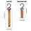 for 8 Pcs Leather S-Hooks Leather Hook,S-Hooks S Shaped Hooks Coat Hook for Hanging, Camping Hook Hange 2