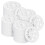 200 Pcs 1.77 Inch/ 45 mm Plastic Insulation Washers Load Spreading Polypropylene Washers for Fixing 1