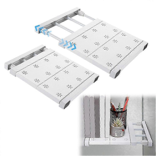 2 Pcs School Locker Shelf Organizer - Adjustable Locker Divider Mate Easy to Install for Extending Locker
